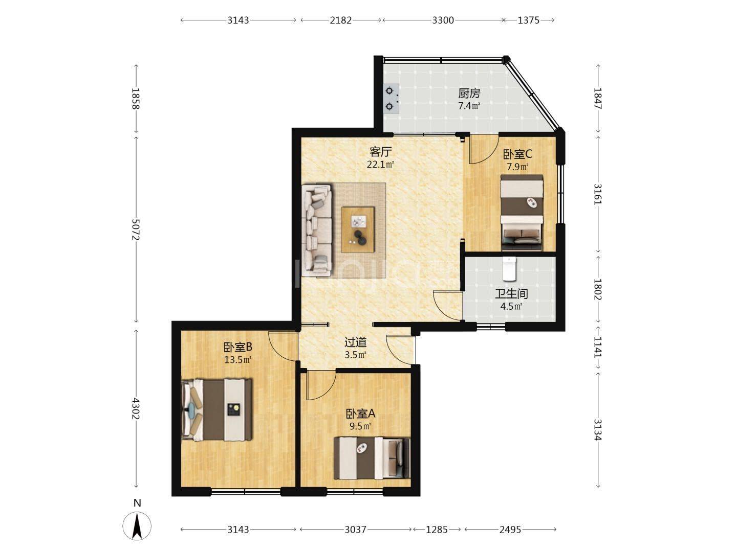 韦记烤鸭整租房源2
