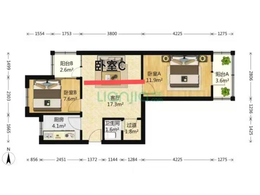Beijing-Xicheng-上班通勤,孩子上学,Cozy Home,Clean&Comfy