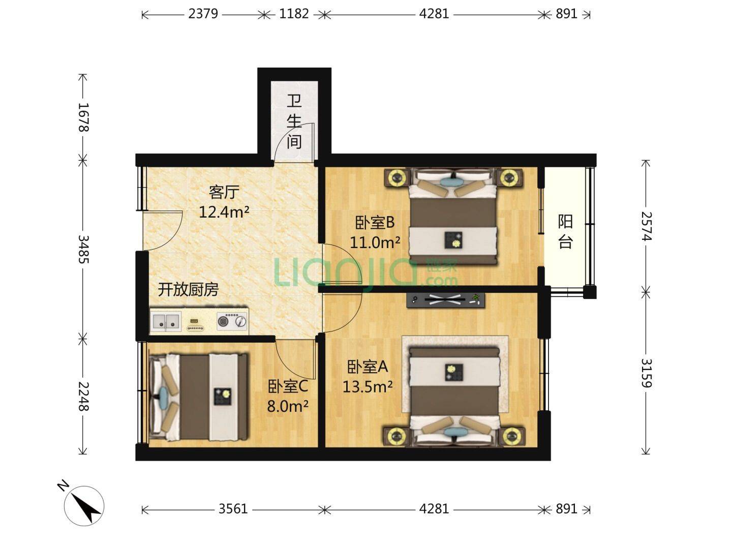 北京 西城 | 裕中西里小区-39号楼_4