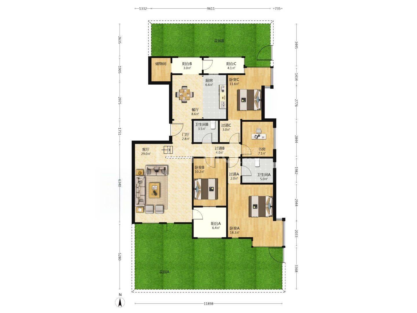 三米🍉整租房源1