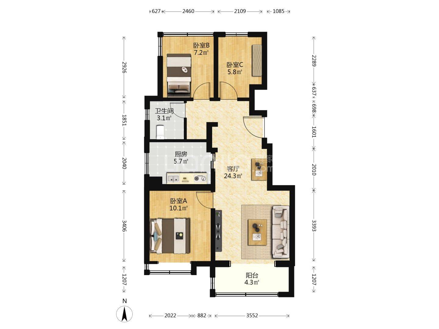 Beijing Shunyi | 路劲御和府D区-7号楼_6